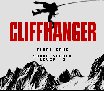 Cliffhanger (USA) screen shot title